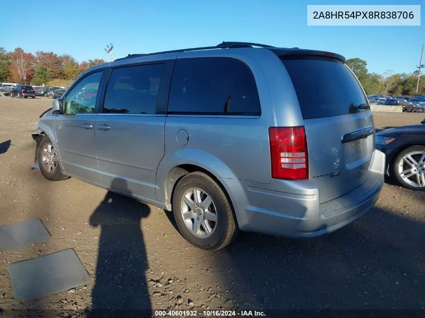 2A8HR54PX8R838706 2008 Chrysler Town & Country Touring