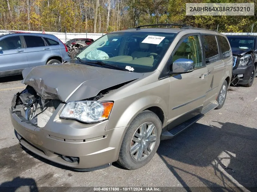 2008 Chrysler Town & Country Limited VIN: 2A8HR64X88R753210 Lot: 40617698