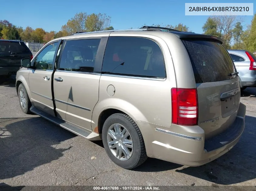 2008 Chrysler Town & Country Limited VIN: 2A8HR64X88R753210 Lot: 40617698