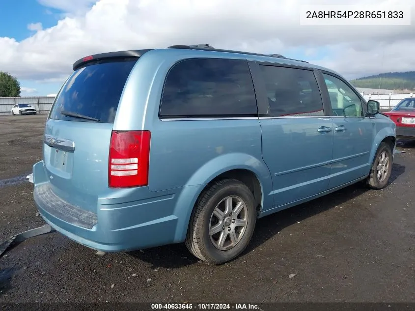 2A8HR54P28R651833 2008 Chrysler Town & Country Touring