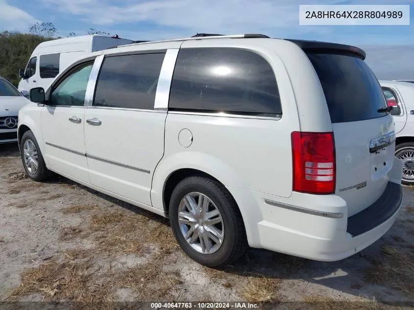 2008 Chrysler Town & Country Limited VIN: 2A8HR64X28R804989 Lot: 40647763