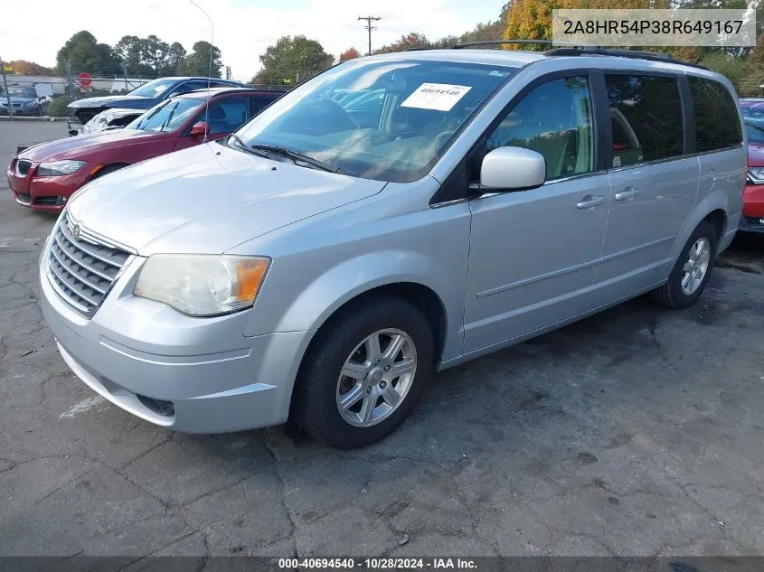 2008 Chrysler Town & Country Touring VIN: 2A8HR54P38R649167 Lot: 40694540