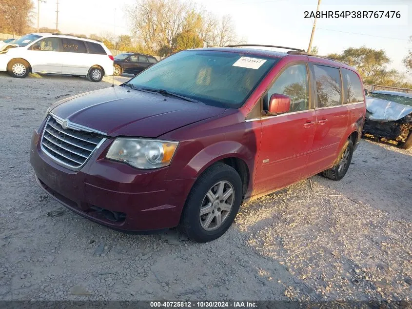 2008 Chrysler Town & Country Touring VIN: 2A8HR54P38R767476 Lot: 40725812