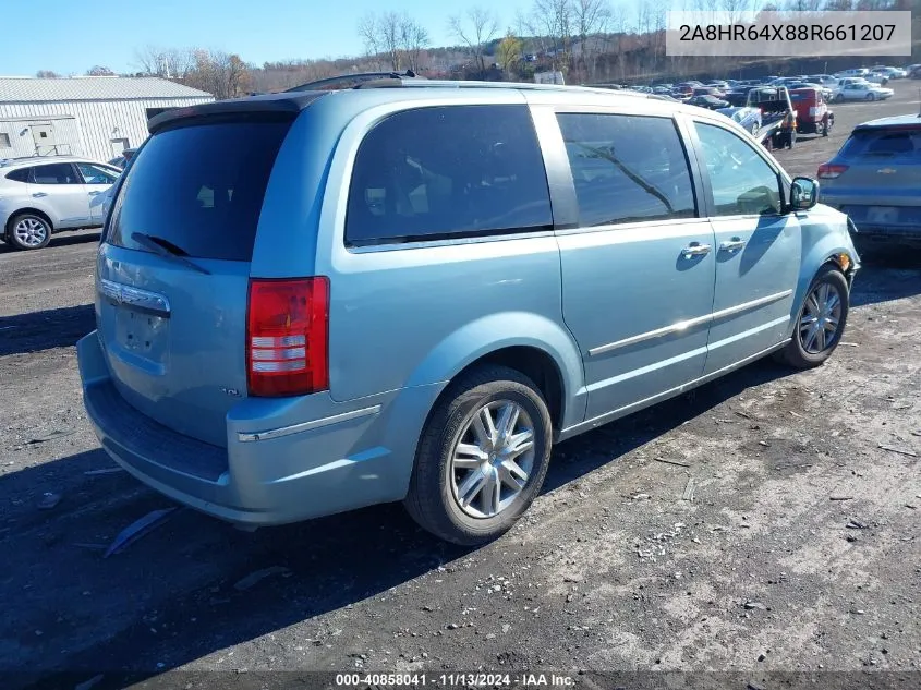 2008 Chrysler Town & Country Limited VIN: 2A8HR64X88R661207 Lot: 40858041