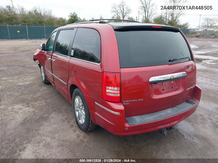 2010 Chrysler Town & Country New Limited VIN: 2A4RR7DX1AR448505 Lot: 38612526