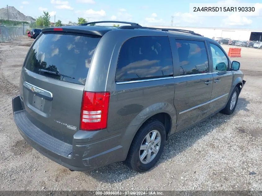 2010 Chrysler Town & Country Touring VIN: 2A4RR5D15AR190330 Lot: 39956083