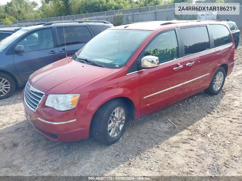 2010 Chrysler Town & Country Limited VIN: 2A4RR6DX1AR186219 Lot: 40287172