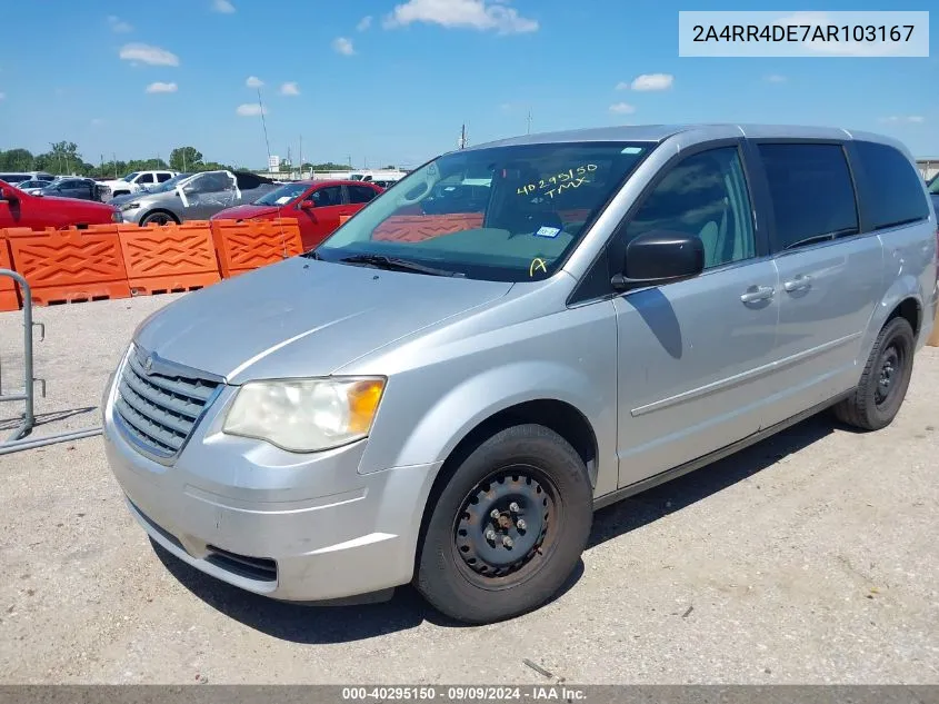 2A4RR4DE7AR103167 2010 Chrysler Town & Country Lx