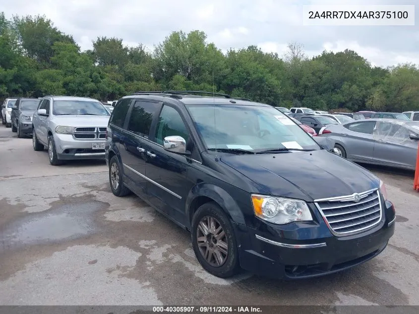 2010 Chrysler Town & Country New Limited VIN: 2A4RR7DX4AR375100 Lot: 40305907