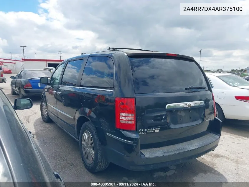 2010 Chrysler Town & Country New Limited VIN: 2A4RR7DX4AR375100 Lot: 40305907