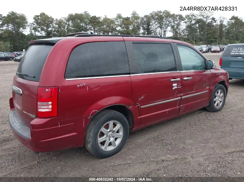 2010 Chrysler Town & Country Touring Plus VIN: 2A4RR8DX7AR428331 Lot: 40532242