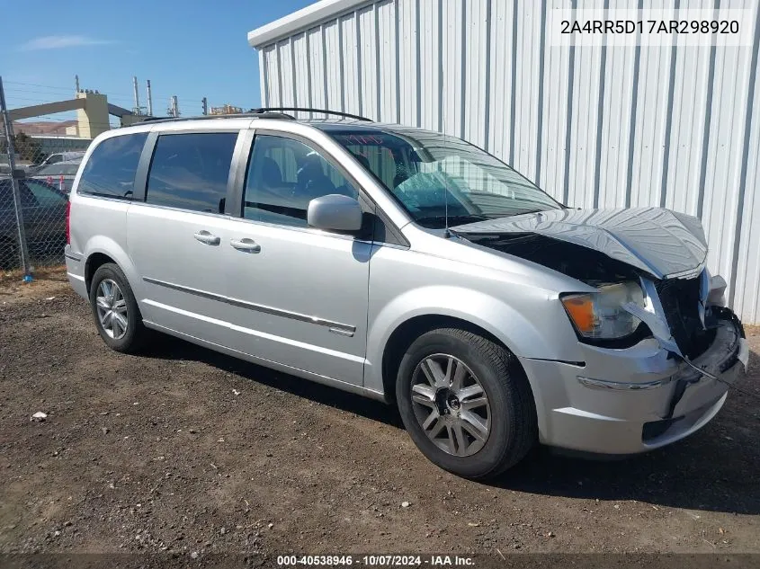 2010 Chrysler Town & Country Touring VIN: 2A4RR5D17AR298920 Lot: 40538946