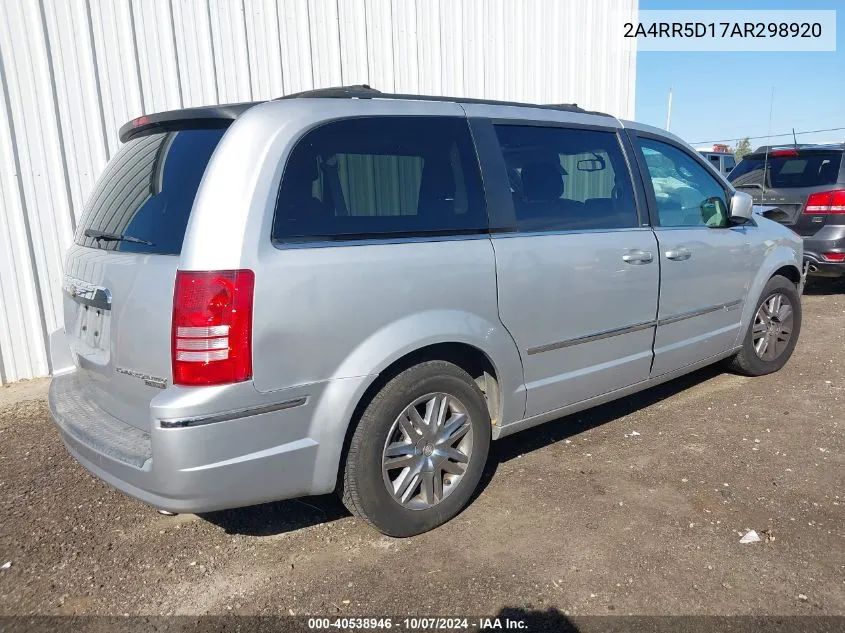 2010 Chrysler Town & Country Touring VIN: 2A4RR5D17AR298920 Lot: 40538946