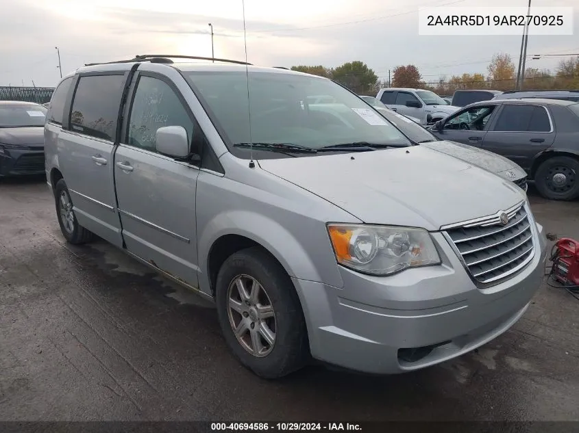 2010 Chrysler Town & Country Touring VIN: 2A4RR5D19AR270925 Lot: 40694586