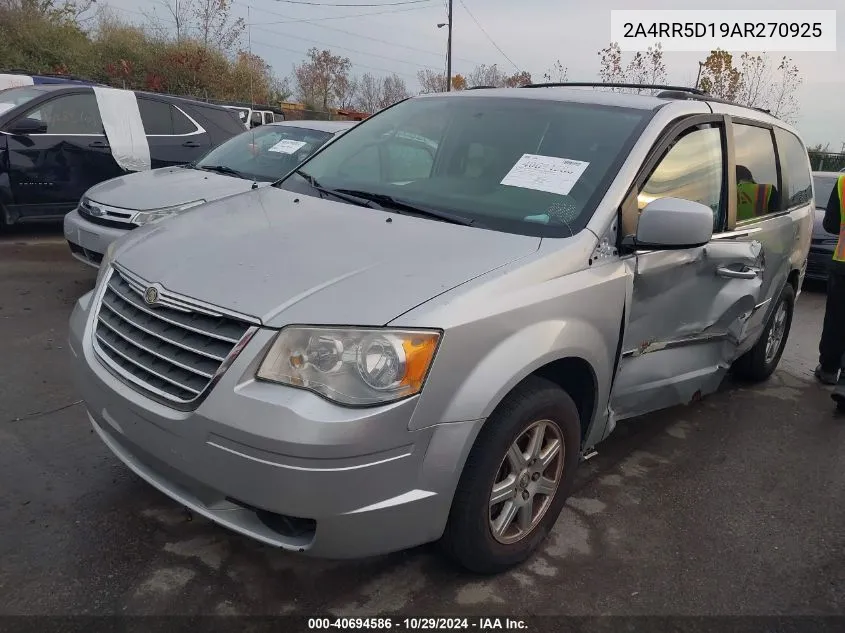 2010 Chrysler Town & Country Touring VIN: 2A4RR5D19AR270925 Lot: 40694586