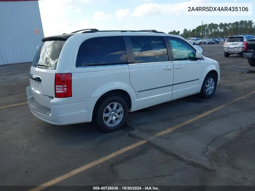 2010 Chrysler Town & Country Touring VIN: 2A4RR5DX4AR435106 Lot: 40726036