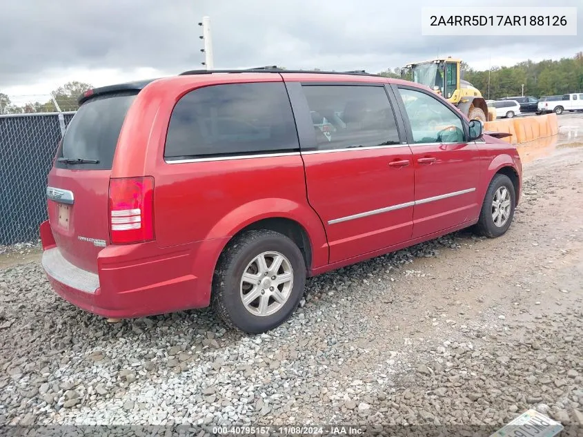 2010 Chrysler Town & Country Touring VIN: 2A4RR5D17AR188126 Lot: 40795157