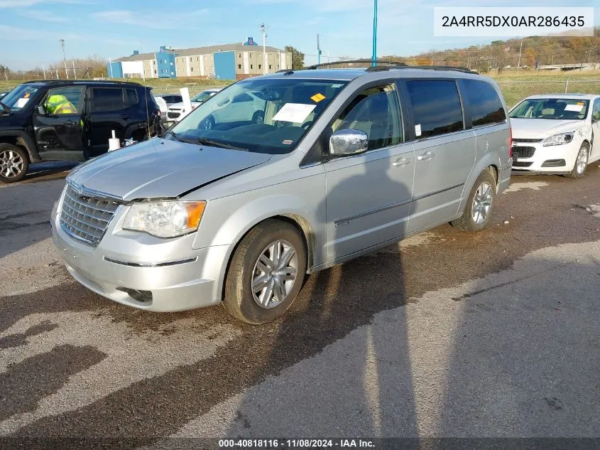 2010 Chrysler Town & Country Touring VIN: 2A4RR5DX0AR286435 Lot: 40818116