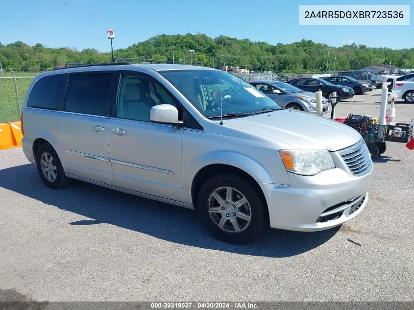 2011 Chrysler Town & Country Touring VIN: 2A4RR5DGXBR723536 Lot: 39319037