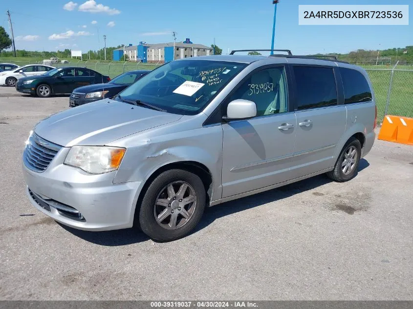 2011 Chrysler Town & Country Touring VIN: 2A4RR5DGXBR723536 Lot: 39319037