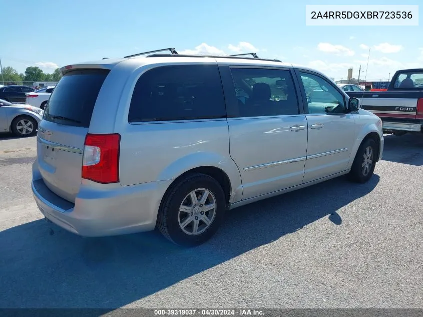 2011 Chrysler Town & Country Touring VIN: 2A4RR5DGXBR723536 Lot: 39319037