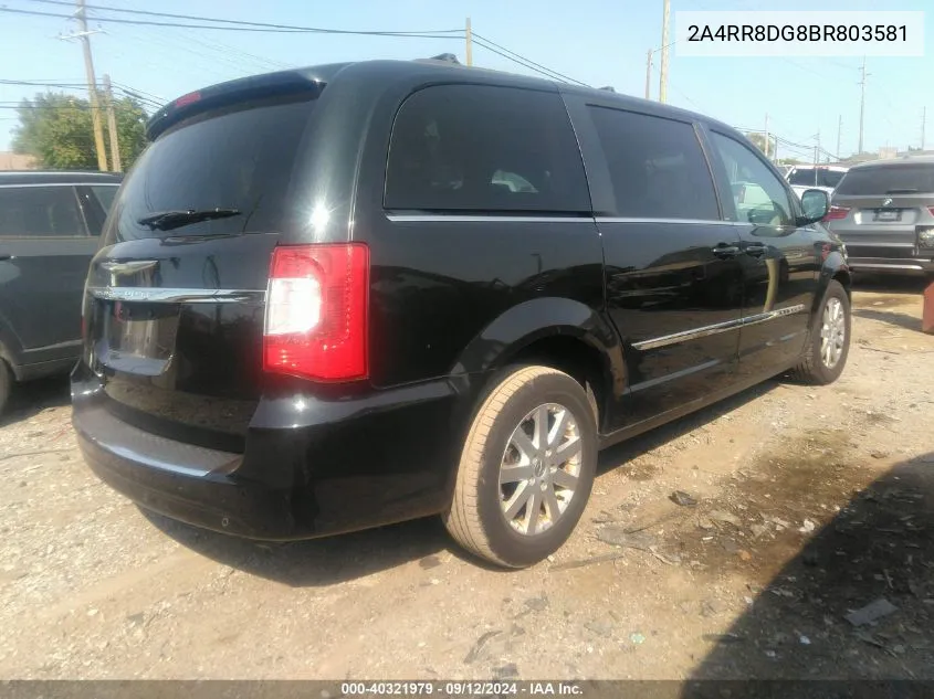 2011 Chrysler Town & Country Touring-L VIN: 2A4RR8DG8BR803581 Lot: 40321979