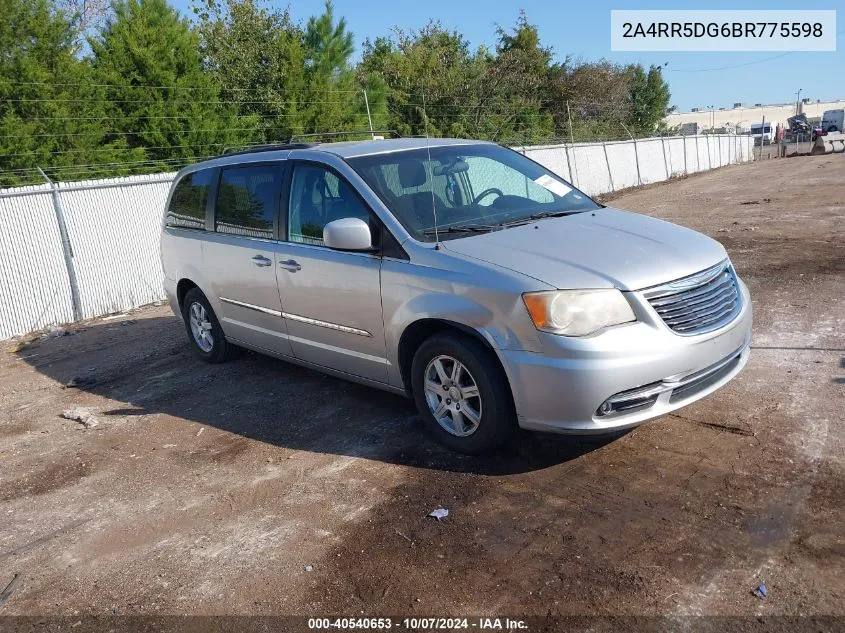 2011 Chrysler Town & Country Touring VIN: 2A4RR5DG6BR775598 Lot: 40540653