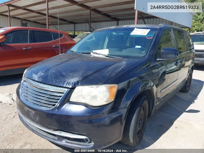 2011 Chrysler Town & Country Touring VIN: 2A4RR5DG2BR619333 Lot: 40614449