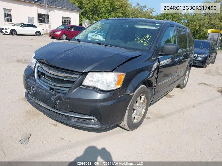 2012 Chrysler Town & Country Touring VIN: 2C4RC1BG3CR317490 Lot: 12095059