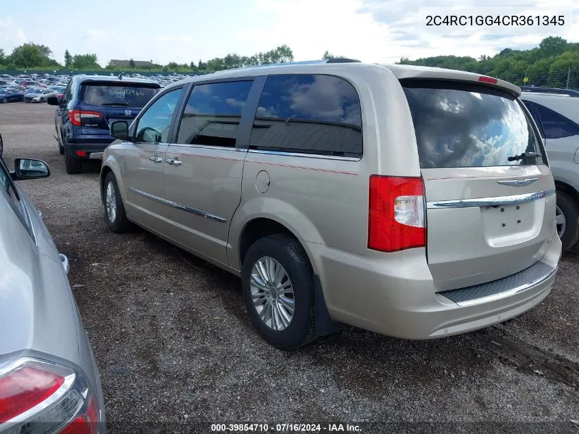 2C4RC1GG4CR361345 2012 Chrysler Town & Country Limited