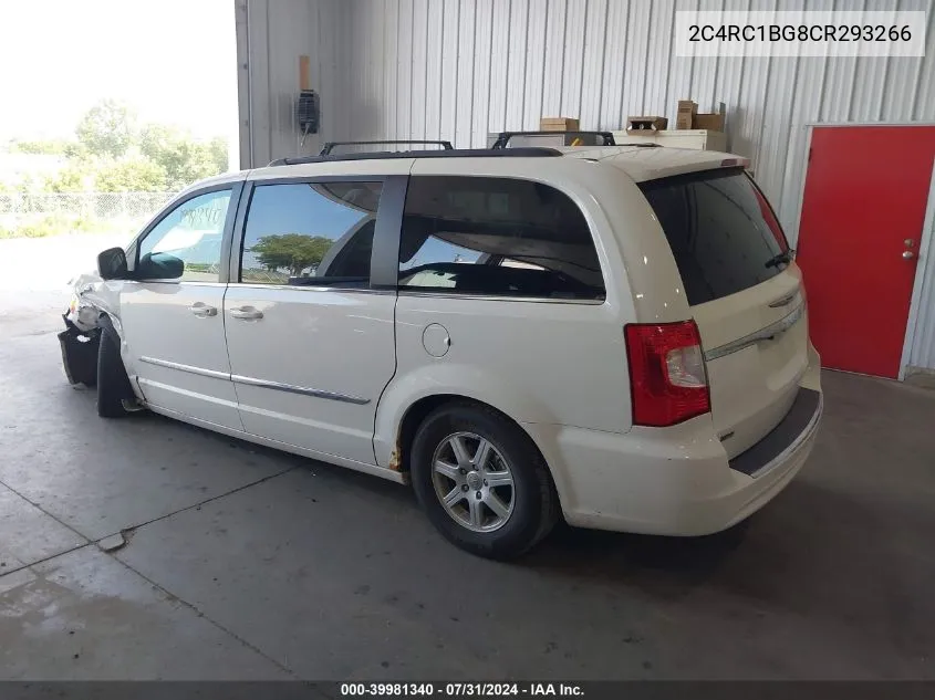 2C4RC1BG8CR293266 2012 Chrysler Town & Country Touring