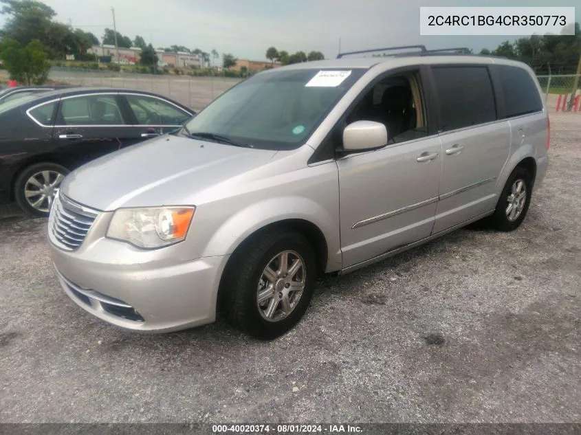 2012 Chrysler Town & Country Touring VIN: 2C4RC1BG4CR350773 Lot: 40020374