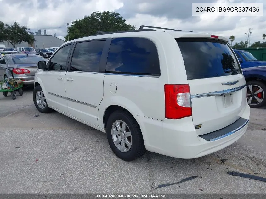 2012 Chrysler Town & Country Touring VIN: 2C4RC1BG9CR337436 Lot: 40200960