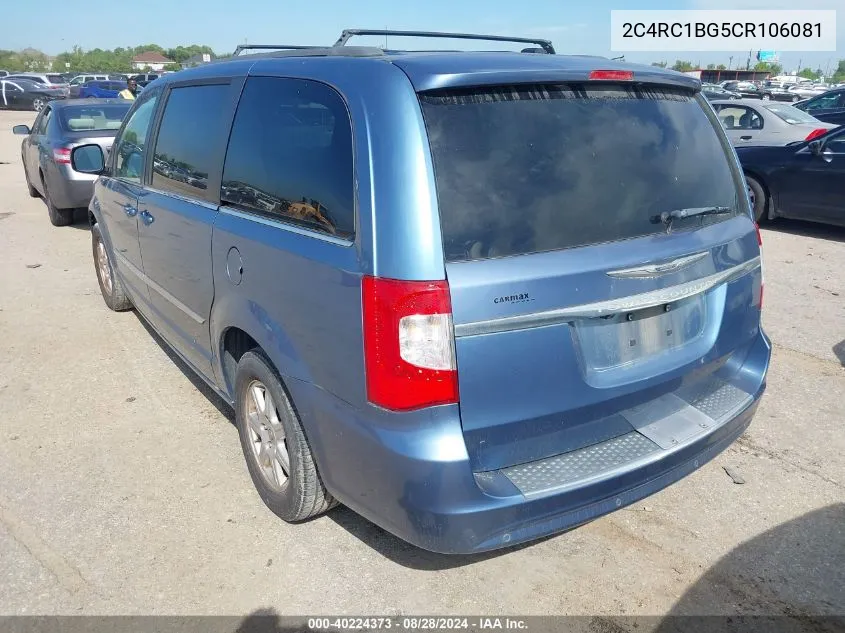 2C4RC1BG5CR106081 2012 Chrysler Town & Country Touring