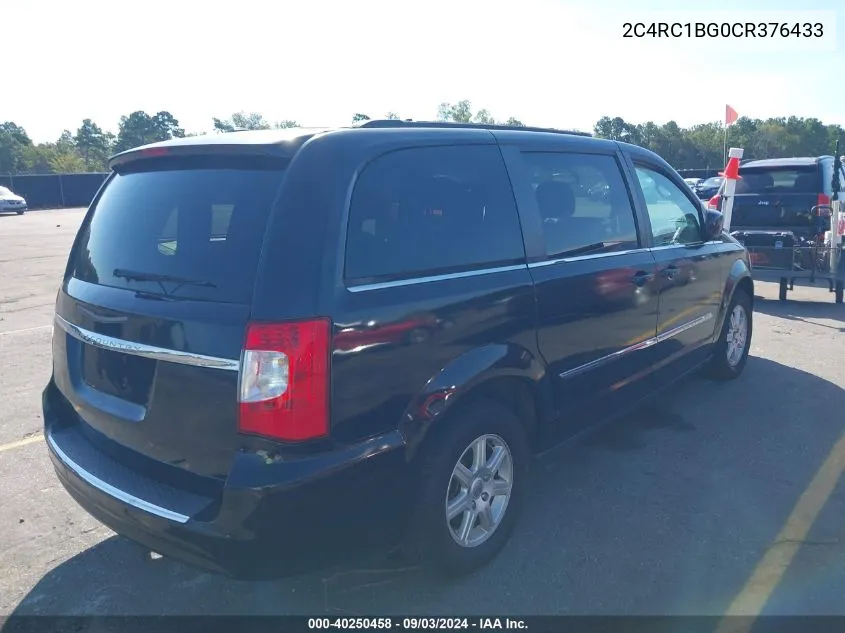 2C4RC1BG0CR376433 2012 Chrysler Town & Country Touring