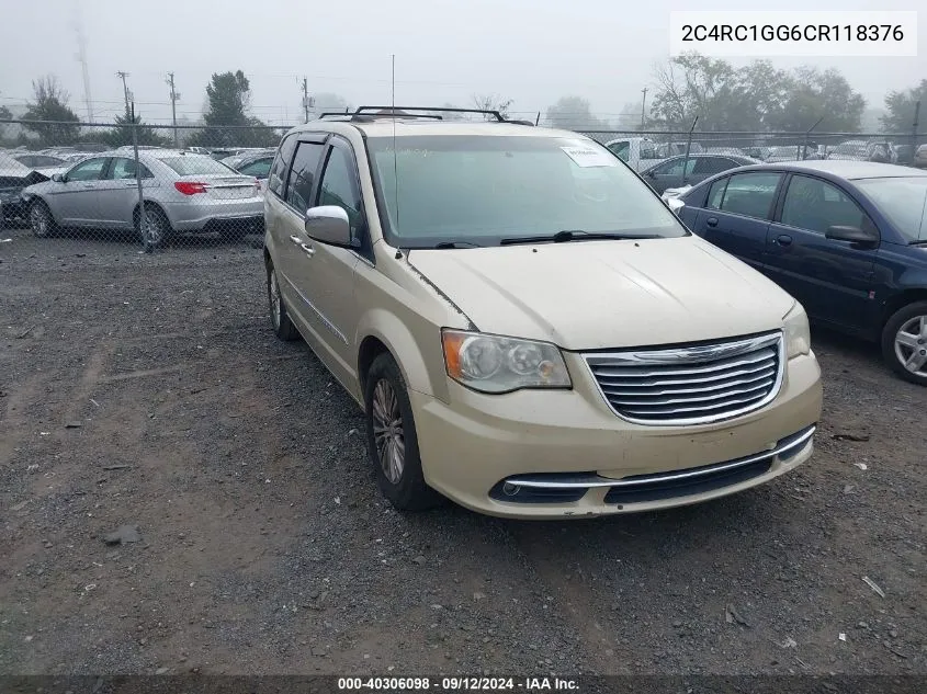 2012 Chrysler Town & Country Limited VIN: 2C4RC1GG6CR118376 Lot: 40306098