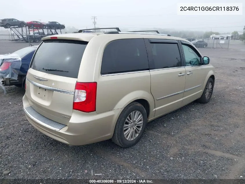 2012 Chrysler Town & Country Limited VIN: 2C4RC1GG6CR118376 Lot: 40306098