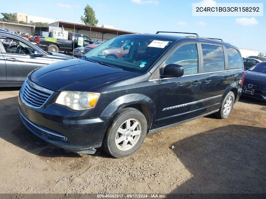 2012 Chrysler Town & Country Touring VIN: 2C4RC1BG3CR158292 Lot: 40382017