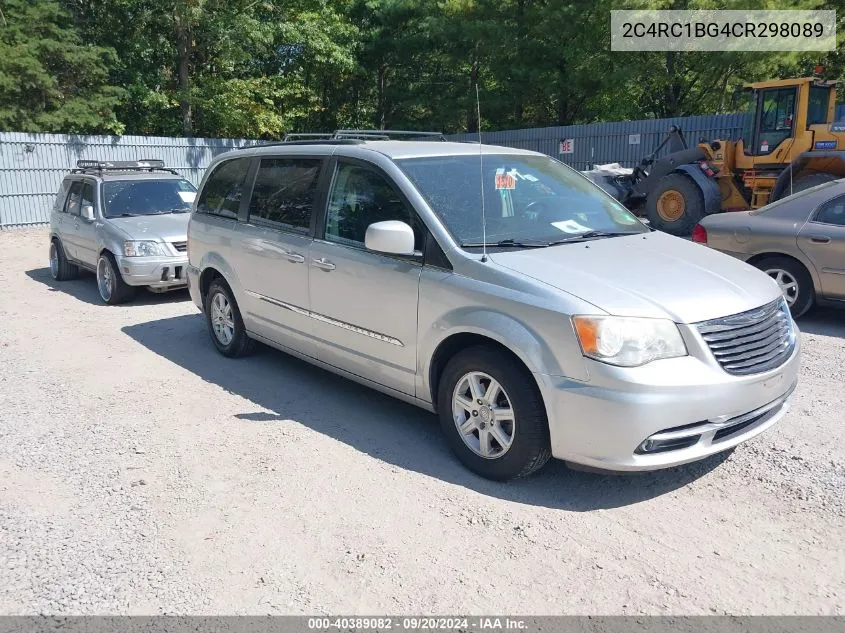 2012 Chrysler Town & Country Touring VIN: 2C4RC1BG4CR298089 Lot: 40389082