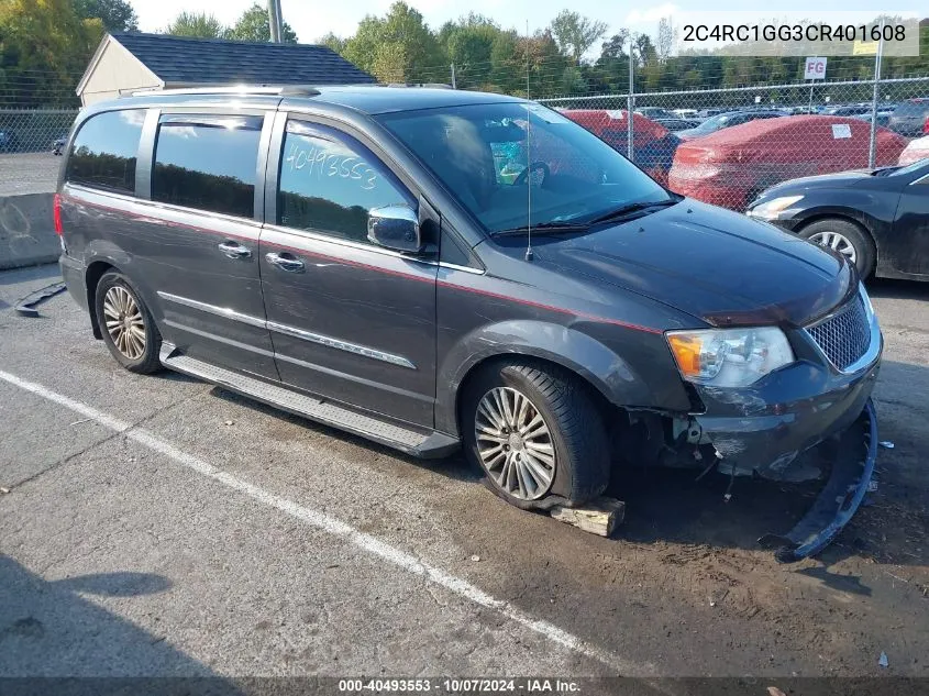 2012 Chrysler Town & Country Limited VIN: 2C4RC1GG3CR401608 Lot: 40493553