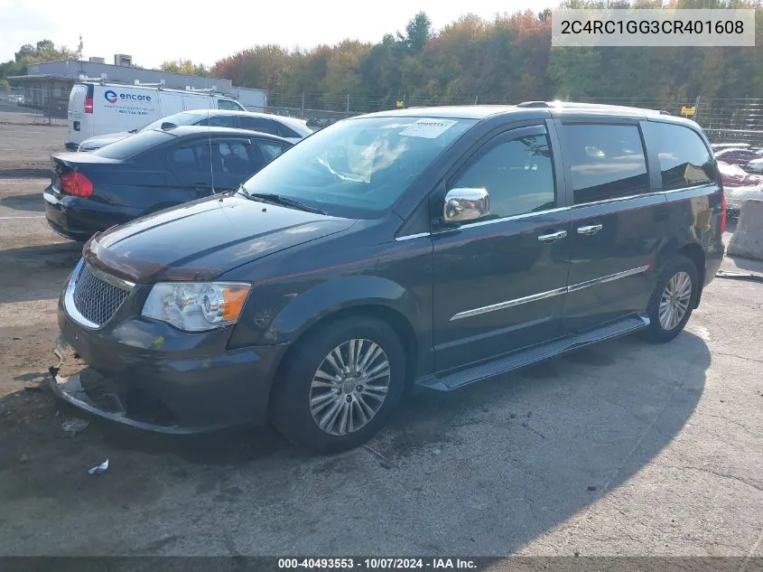 2012 Chrysler Town & Country Limited VIN: 2C4RC1GG3CR401608 Lot: 40493553