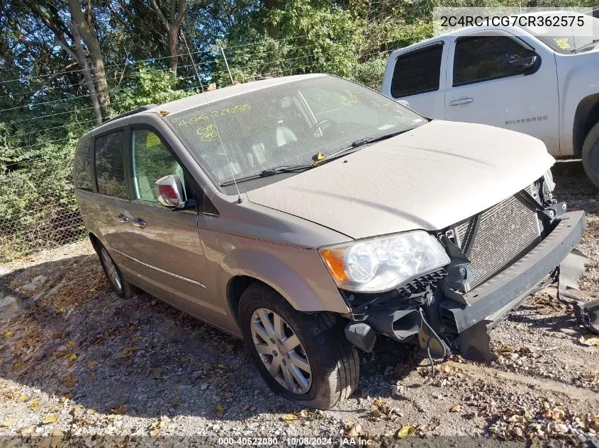 2C4RC1CG7CR362575 2012 Chrysler Town & Country Touring L