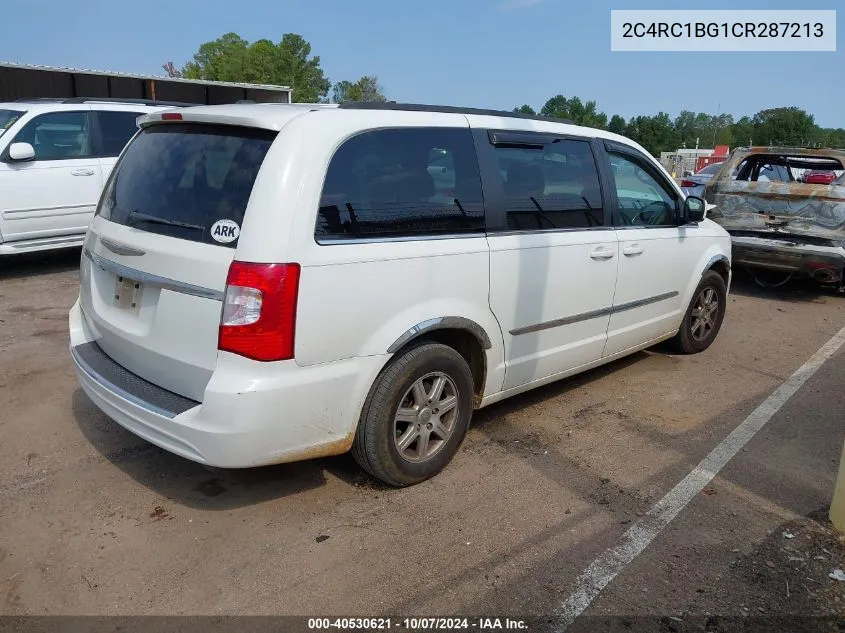 2012 Chrysler Town & Country Touring VIN: 2C4RC1BG1CR287213 Lot: 40530621