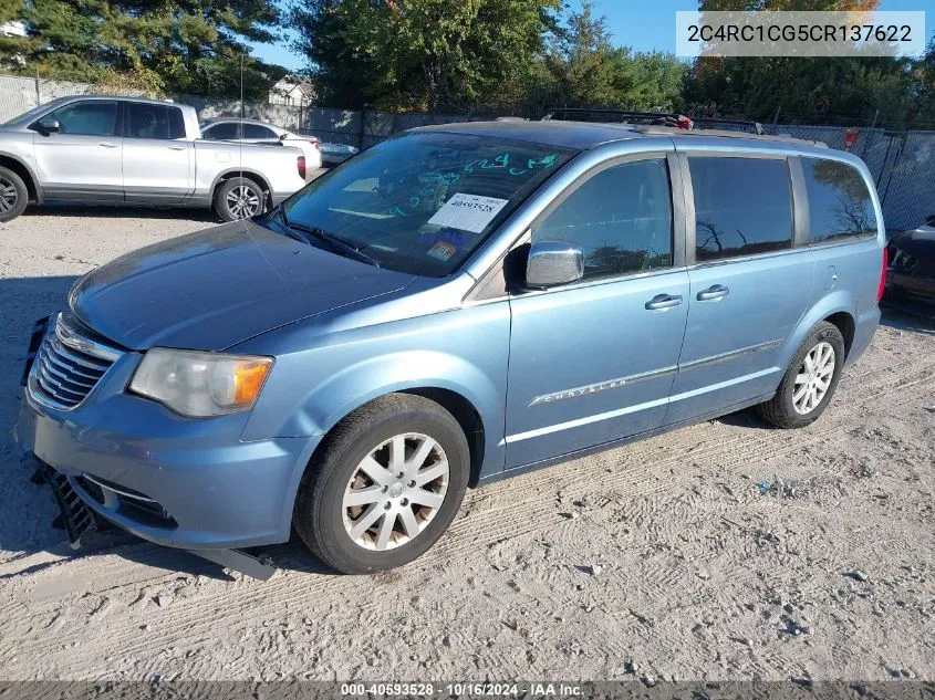 2012 Chrysler Town & Country Touring-L VIN: 2C4RC1CG5CR137622 Lot: 40593528