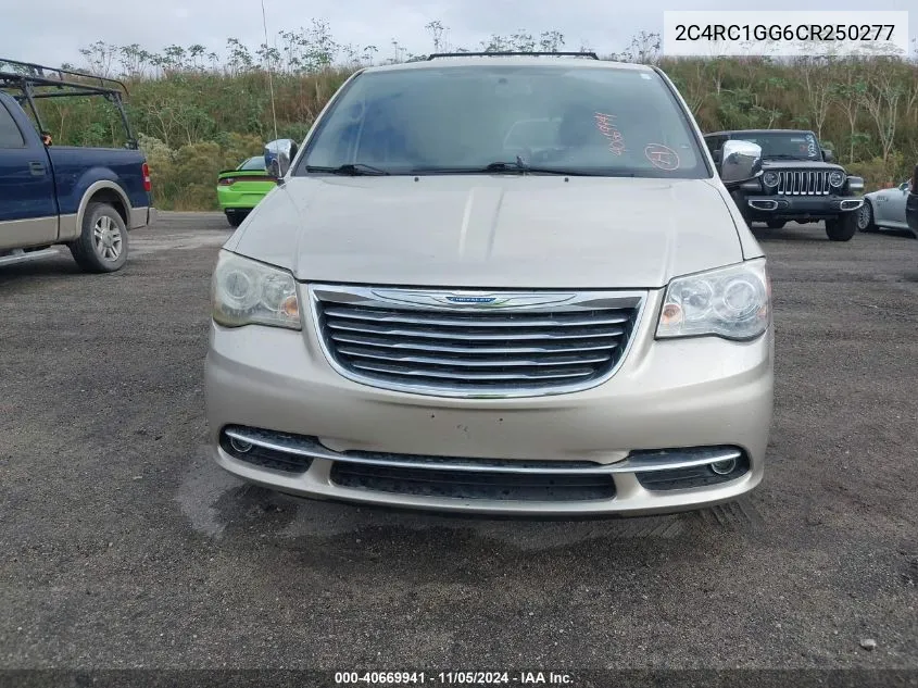 2C4RC1GG6CR250277 2012 Chrysler Town & Country Limited