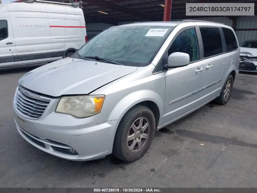 2012 Chrysler Town & Country Touring VIN: 2C4RC1BG3CR174797 Lot: 40729019