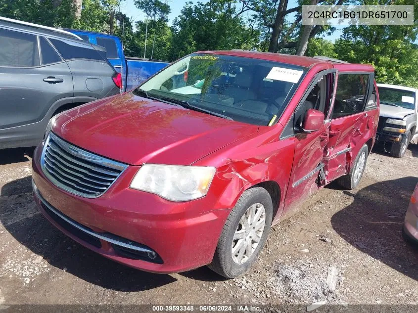 2013 Chrysler Town & Country Touring VIN: 2C4RC1BG1DR651700 Lot: 39593348