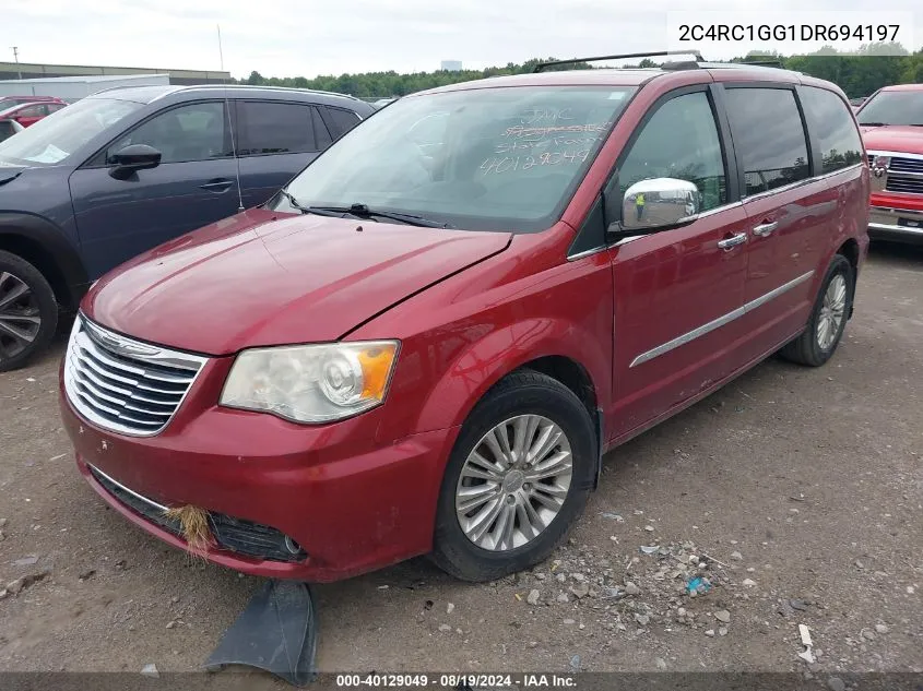 2C4RC1GG1DR694197 2013 Chrysler Town & Country Limited