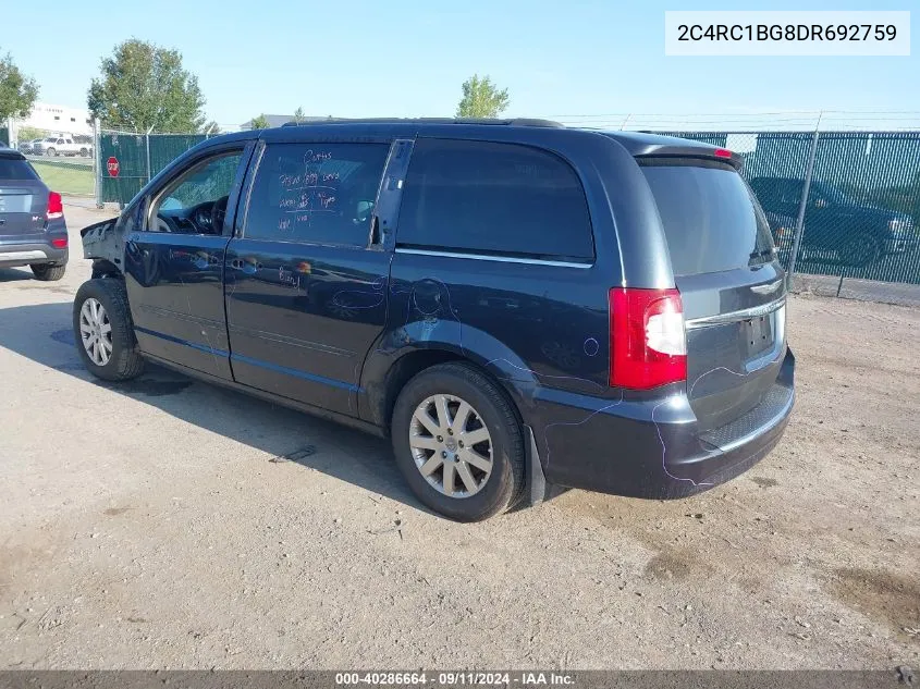 2013 Chrysler Town & Country Touring VIN: 2C4RC1BG8DR692759 Lot: 40286664