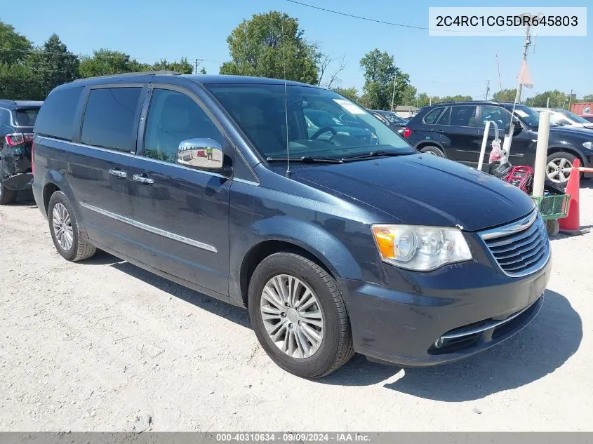 2013 Chrysler Town & Country Touring-L VIN: 2C4RC1CG5DR645803 Lot: 40310634